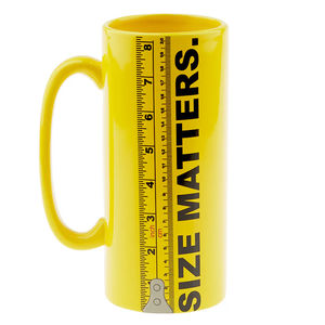 Size Matters Mug - Yellow 30 oz
