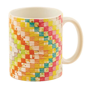 Diamonds Vintage Quilt Mug
