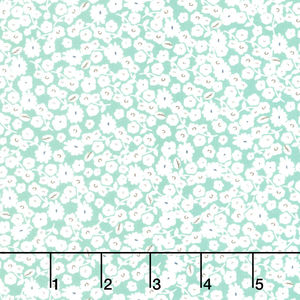 Spring Gardens - Blossoms Green Yardage