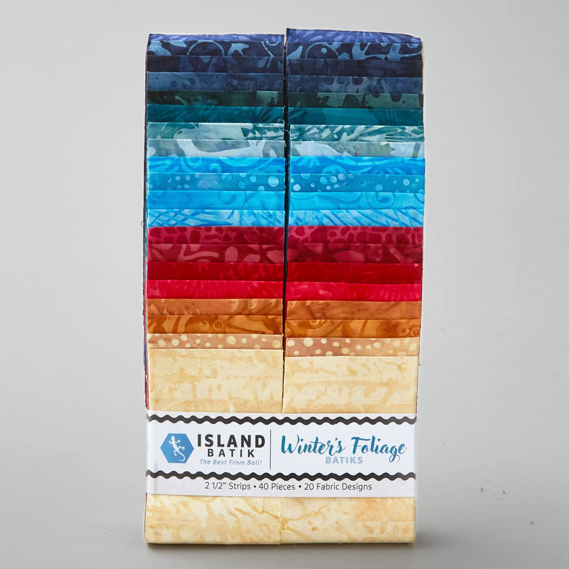 Winter's Foliage Batiks Strips