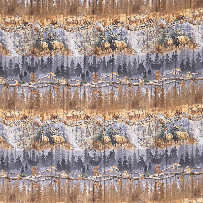 Realtree - Plank Deer Scenic Stripe Multi Yardage