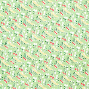 Garden Party - Flower Field Green Yardage