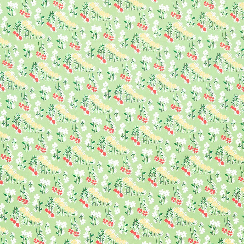 Garden Party - Flower Field Green Yardage