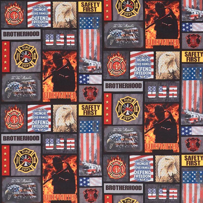 Service & Rescue - Firefighter Block Multi Yardage