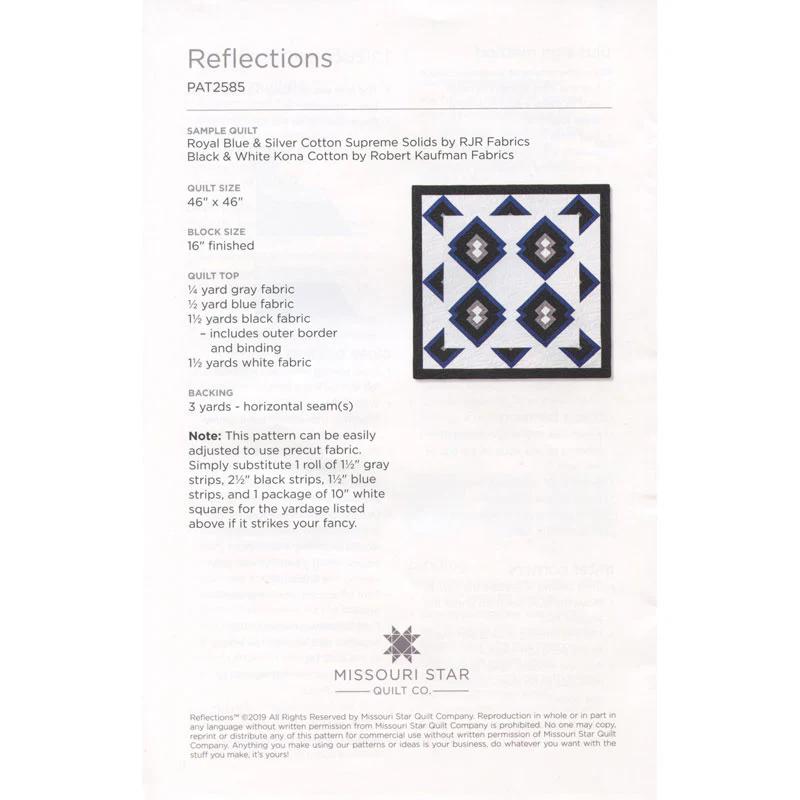 Reflections Quilt Pattern by Missouri Star