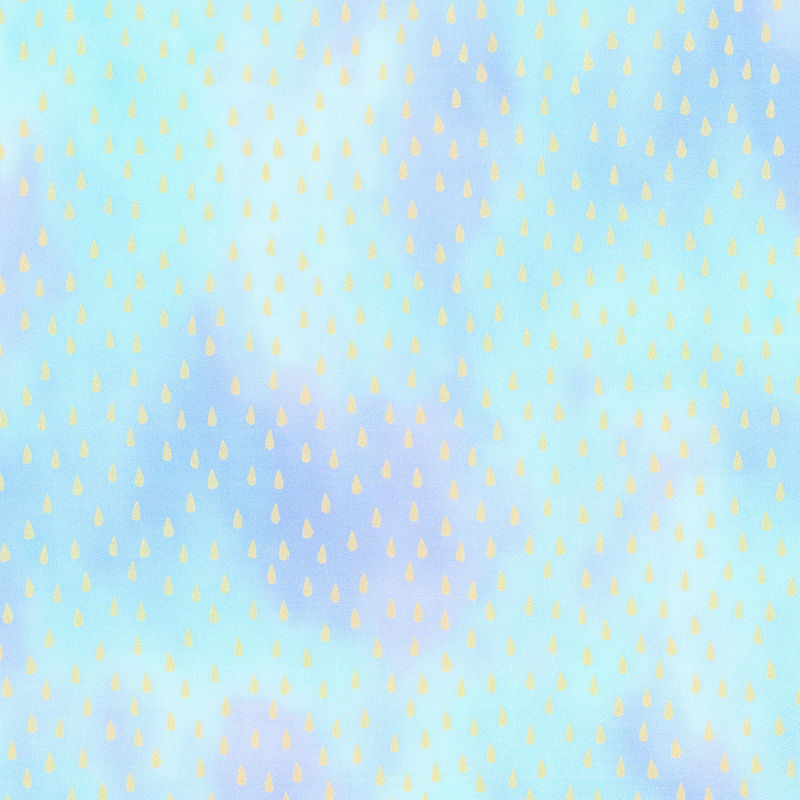 Chromaticity - Raindrops Rain Metallic Yardage