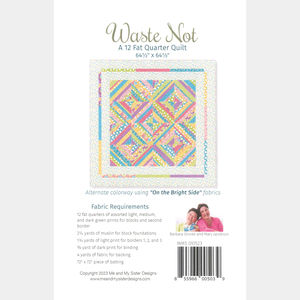 Waste Not Quilt Pattern