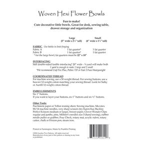 Woven Hexi Flower Bowls Pattern