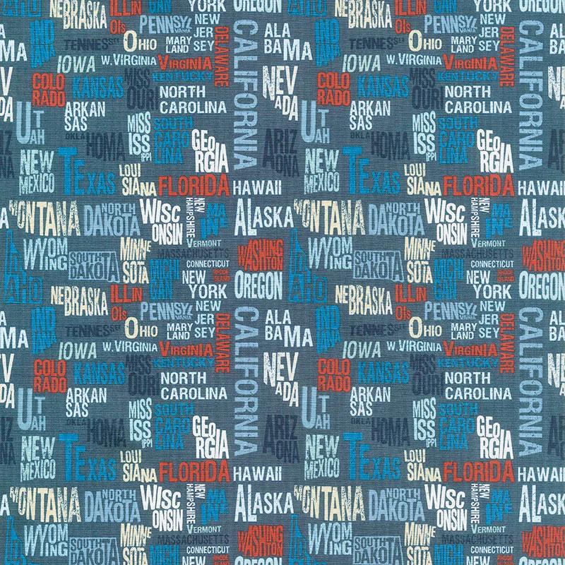 Across the USA - States Navy Yardage