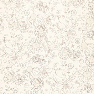 Adel in Autumn - Floral Cream 108" Wide Backing