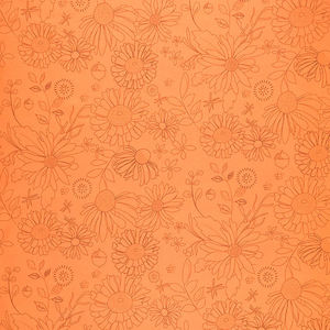 Adel in Autumn - Floral Persimmon 108" Wide Backing