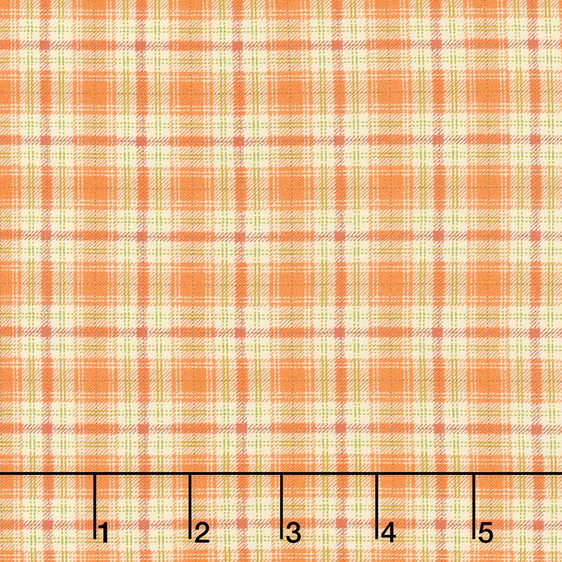 Adel in Autumn - Plaid Orange Yardage