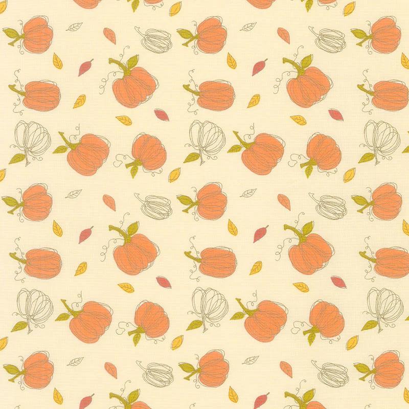 Adel in Autumn - Pumpkins Cream Yardage