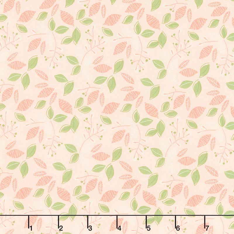 Adel in Spring - Leaves Pink Yardage