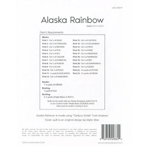 Alaska Rainbow Quilt Pattern