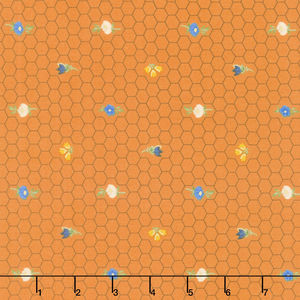 Alexandra - Honeycomb Bronze Metallic Yardage