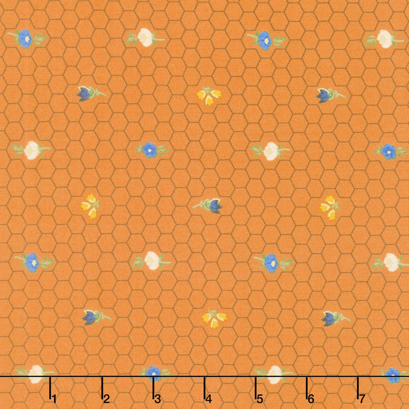 Alexandra - Honeycomb Bronze Metallic Yardage