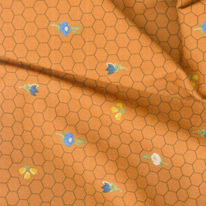 Alexandra - Honeycomb Bronze Metallic Yardage