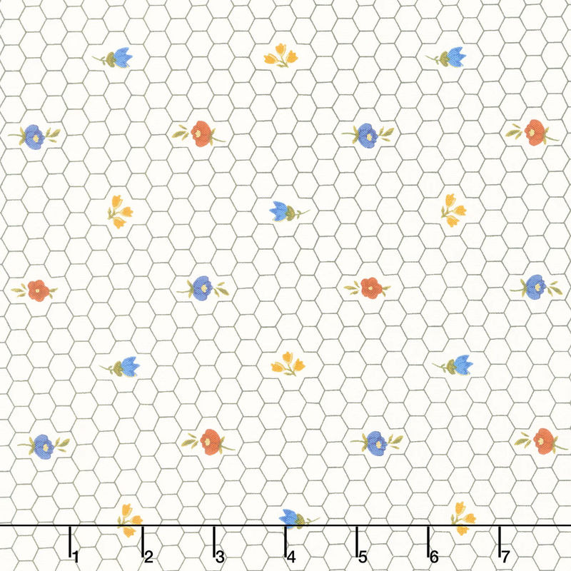 Alexandra - Honeycomb Ivory Metallic Yardage