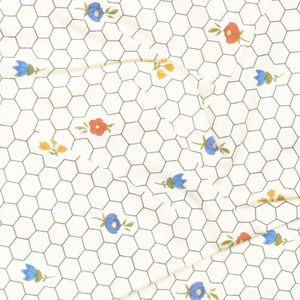 Alexandra - Honeycomb Ivory Metallic Yardage
