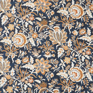 Alexandra - Night Garden Black Metallic Yardage