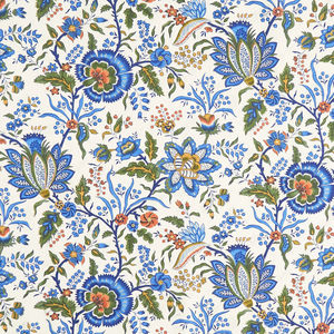 Alexandra - Night Garden Parchment Metallic Yardage