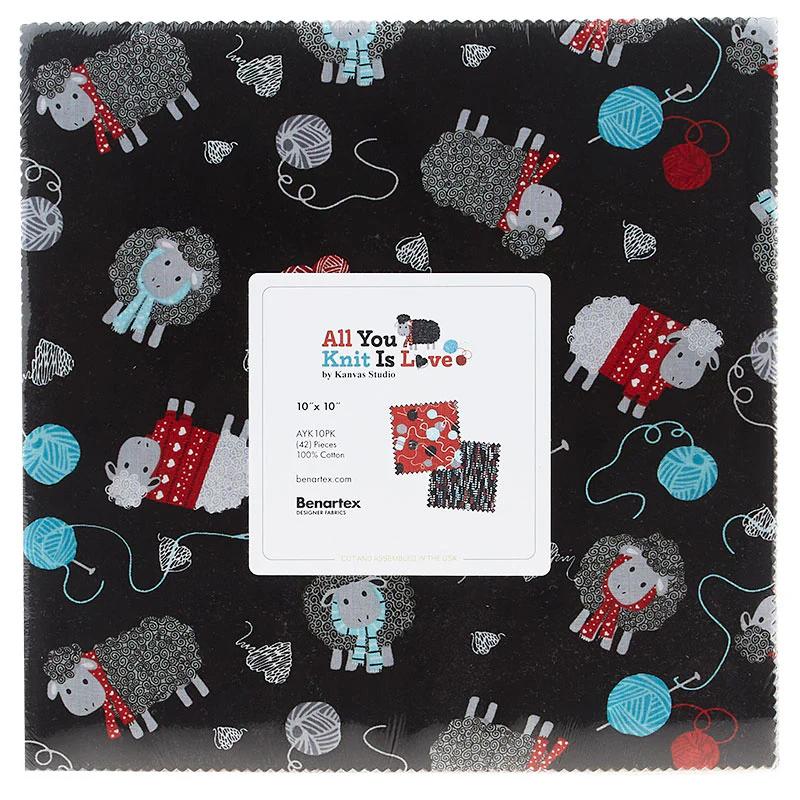 All You Knit is Love Favorites 10" Squares