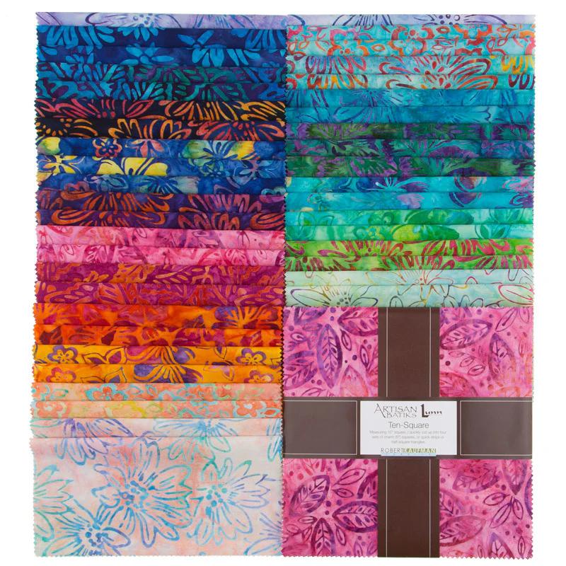 Artisan Batiks - Bright Blooms Ten Squares