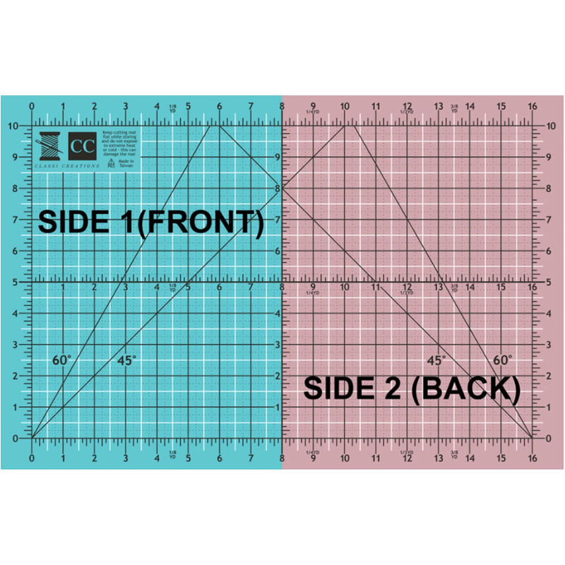 Classi Creations Double Sided Cutting Mat 12" x 18"