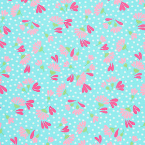 Picnic Pop! - Wild Flowerberry Awesome Aqua Yardage