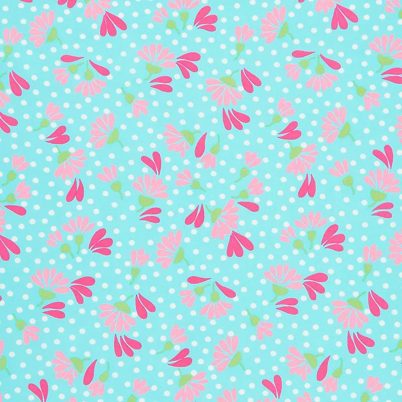 Picnic Pop! - Wild Flowerberry Awesome Aqua Yardage