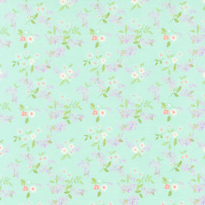 Adel in Spring - Lilacs Aqua Yardage