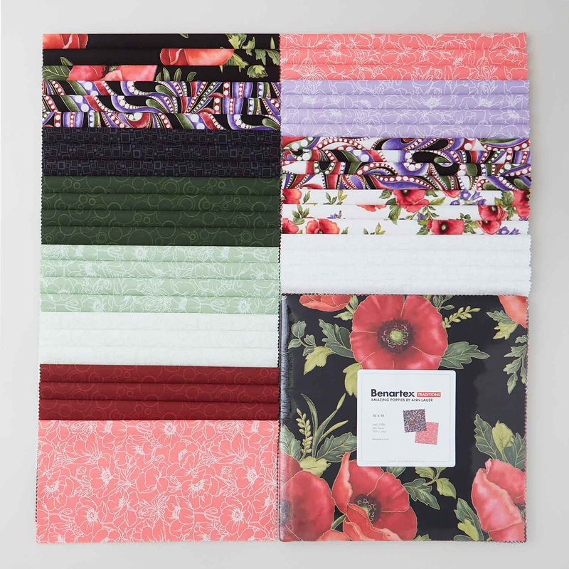 Amazing Poppies Favorites 10" Squares