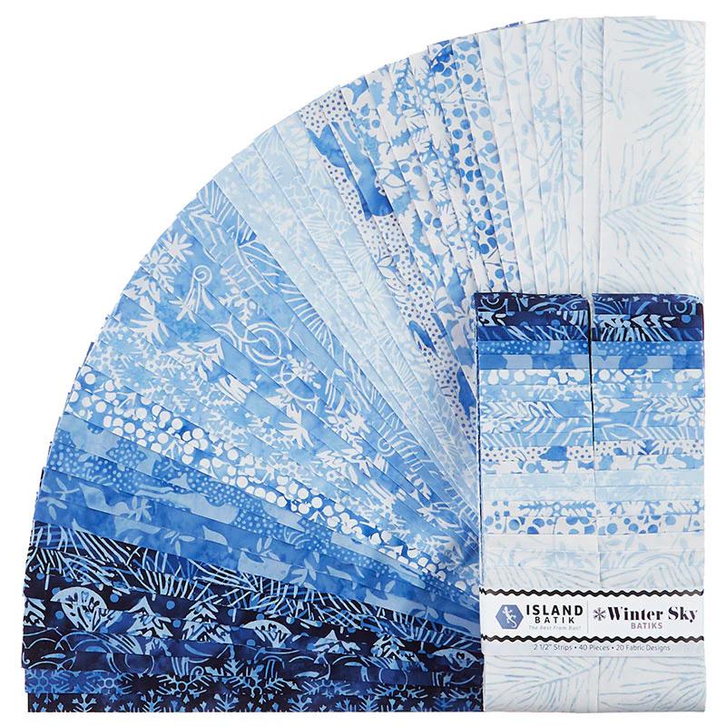 Winter Sky Batiks Strips