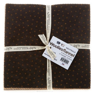 Woolies Flannel Neutral 10" Squares