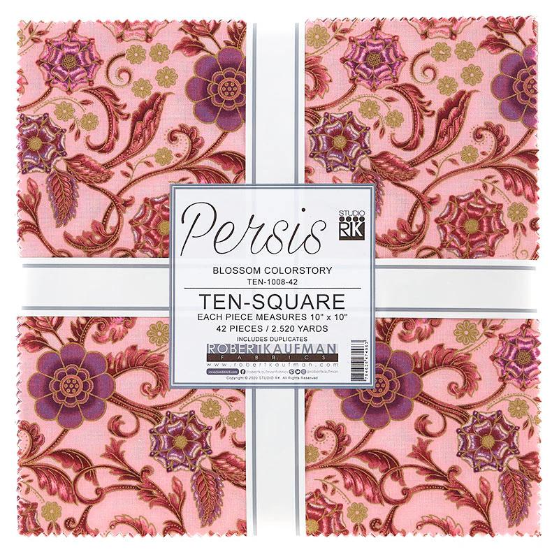 Persis Blossom Metallic Ten Square