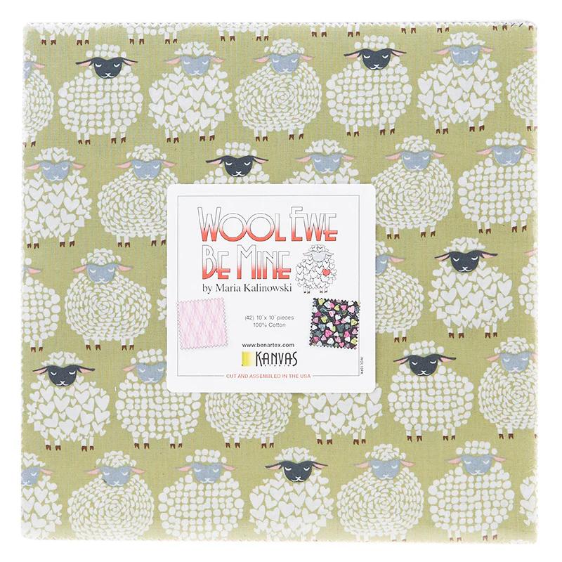 Wool Ewe Be Mine Favorites 10" Squares