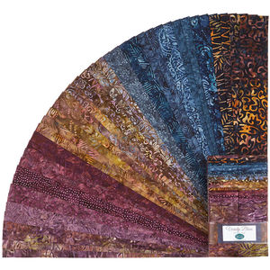 Wilmington Jewels - Varsity Blues Batiks Favorites 2.5" Strips