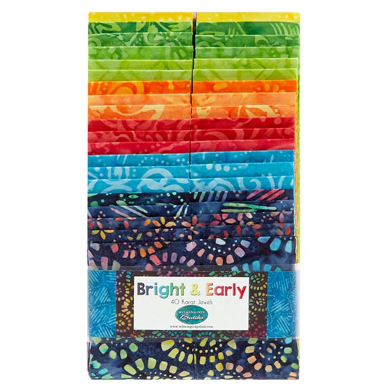 Wilmington Jewels - Bright and Early Batiks Favorites 2.5" Strips