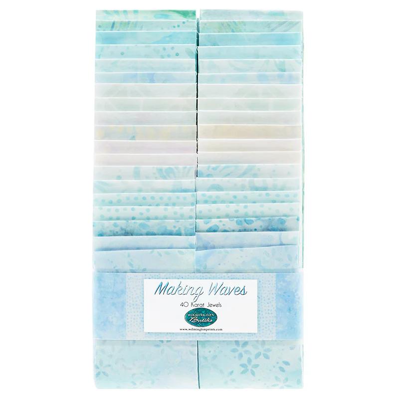 Wilmington Jewels - Making Waves Batiks Favorites 2.5" Strips