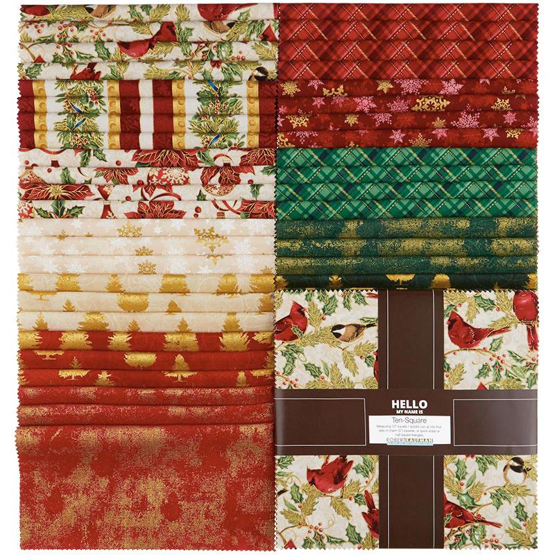 Winter's Grandeur 8 Holiday Metallic Ten Squares