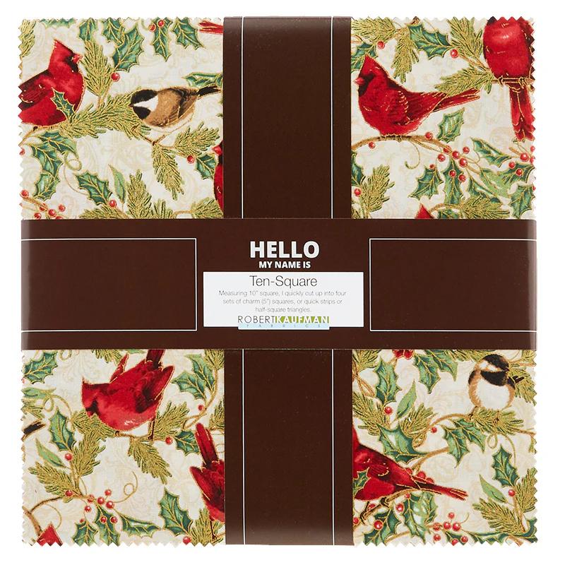 Winter's Grandeur 8 Holiday Metallic Ten Squares