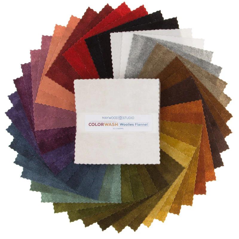 Woolies Color Wash Flannel Charm Pack