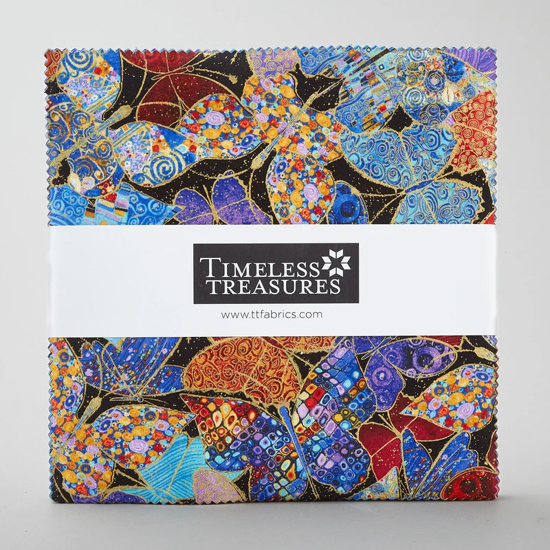 Wings of Gold Metallic 10" Squares