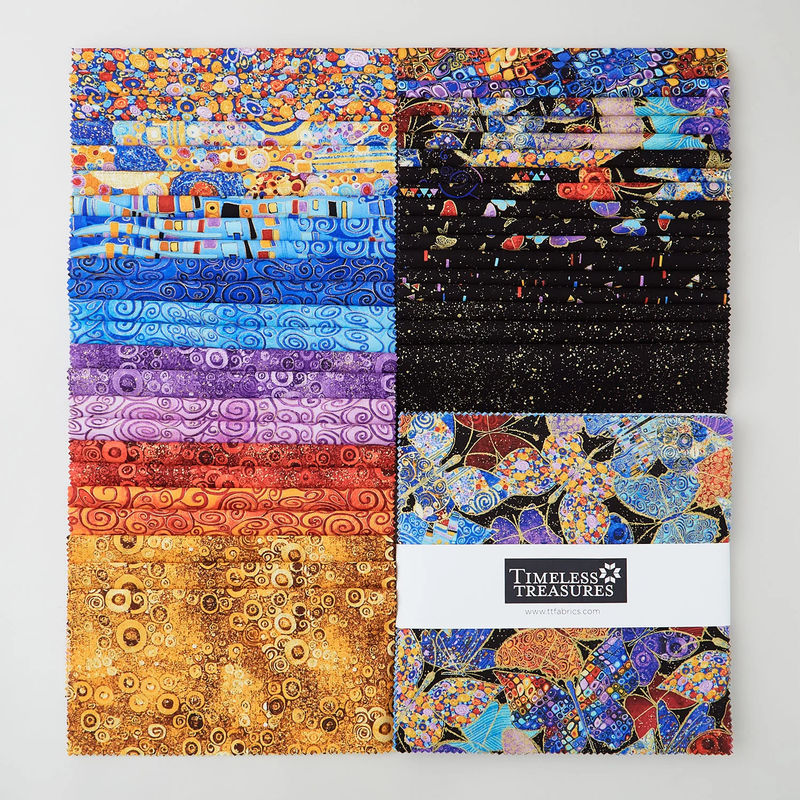 Wings of Gold Metallic 10" Squares