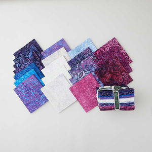 Woodcut Blossoms Batiks Favorites Fat Quarter Bundle