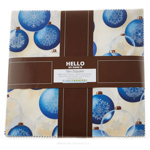 Winter's Grandeur Indigo Metallic Ten Squares