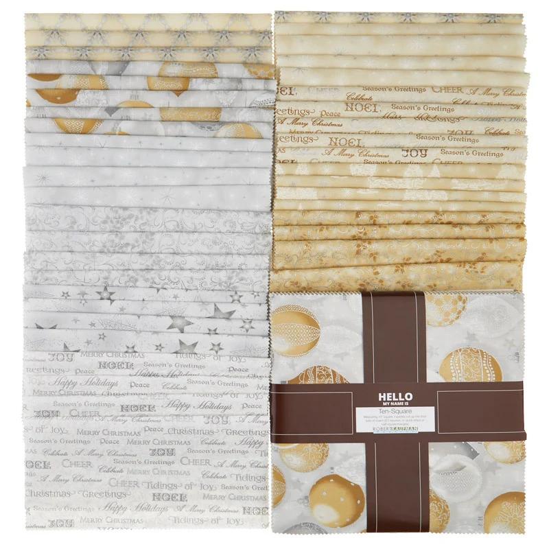 Winter's Grandeur Champagne Metallic Ten Squares