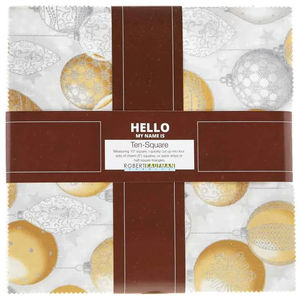 Winter's Grandeur Champagne Metallic Ten Squares