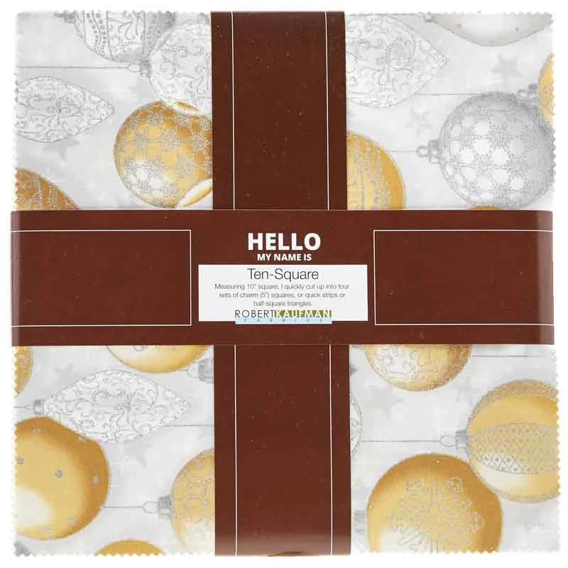 Winter's Grandeur Champagne Metallic Ten Squares